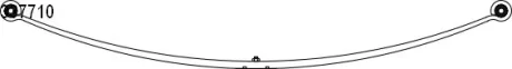 Рессора задняя (кол-во листов 1) 70x740/753 MB Sprinter 906/VW Crafter (06-17) (CS Germany 1033771000