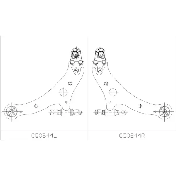 Важіль нижній L (з кульовою опорою) Toyota Camry 40/50 Highlander Lexus (вир-во) CTR CQ0644L (фото 1)