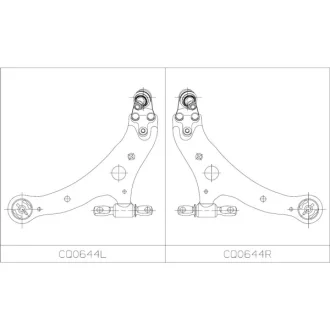 Важіль нижній R (з кульовою опорою) Toyota Camry 40/50 Highlander Lexus (вир-во) CTR CQ0644R