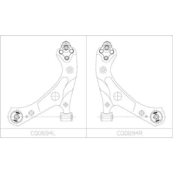 Важіль передній низ R Toyota Prius 16- Corolla 18- (вир-во) CTR CQ0694R (фото 1)