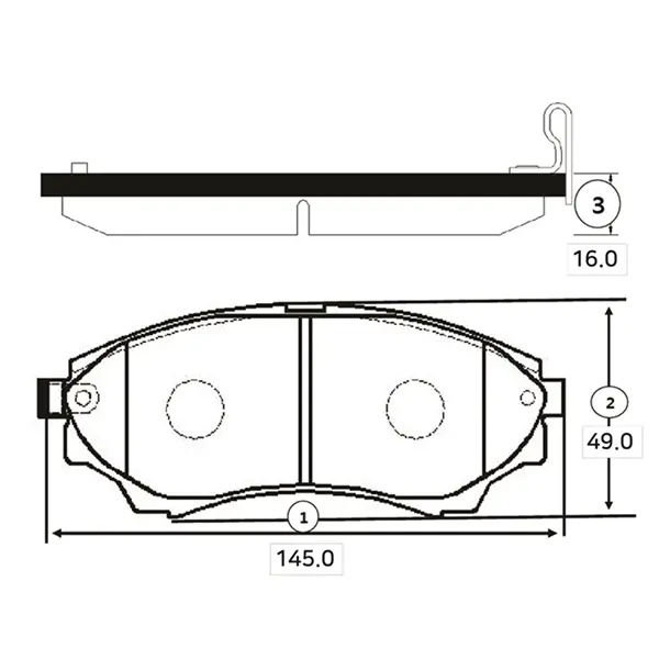 Колодки гальм Mazda B2500,BT50 2.5CDVI,2.5D 12V 02.12- передн. OLD CKF-33 (вир-во) CTR GK0178 (фото 1)