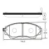 Колодки гальм Mazda B2500,BT50 2.5CDVI,2.5D 12V 02.12- передн. OLD CKF-33 (вир-во) CTR GK0178 (фото 1)