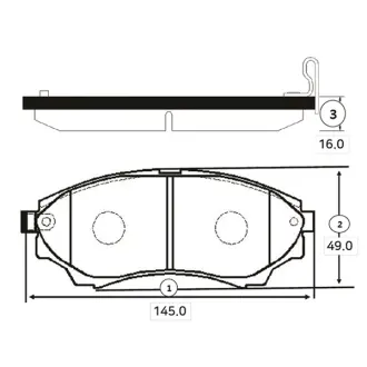 Колодки гальм Mazda B2500,BT50 2.5CDVI,2.5D 12V 02.12- передн. OLD CKF-33 (вир-во) CTR GK0178