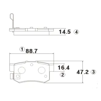 Колодки гальм Honda CR-V задн. OLD CKHO-8 (вир-во) CTR GK0325