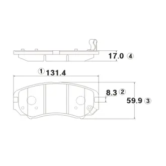 Колодки гальм Hyundai Elantra, KIA Sportage передн. OLD CKKH-37 (вир-во) CTR GK0491