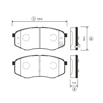 Колодки гальм Hyundai Tucson IX20, IX35 FWD 10 - передн. OLD CKKH-41 (вир-во) CTR GK0495