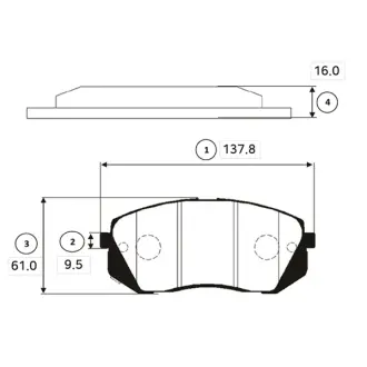 Колодки гальм Hyundai I40/Ix35 10- Sonata 09-14 Tucson 04-10 KIA передн OLD CKKH-47 (вир-во) Старий код: CKKH-47 Hyundai I40 11- Ix35 10- Sonata 09-14 Tucson 04-10 Kia Carens 10 - Sportage 10 - CTR GK0501