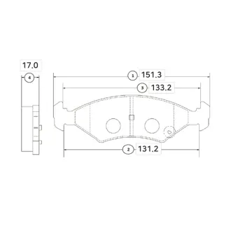 Колодки гальм KIA Mentor 95-97 Shuma 97-01 Sportage 94-03 передн. OLD CKKK-22 (вир-во) CTR GK0528