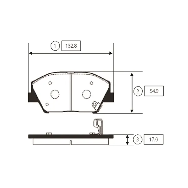 Колодки гальм KIA K5 OLD CKKK-45 (вир-во) CTR GK0551 (фото 1)