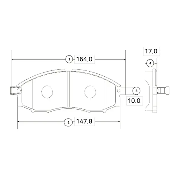 Колодки гальм Nissan Navara OLD CKN-11 (вир-во) CTR GK0726 (фото 1)