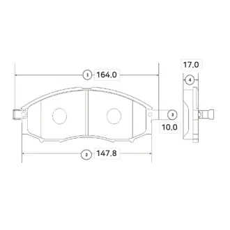 Колодки гальм Nissan Navara OLD CKN-11 (вир-во) CTR GK0726
