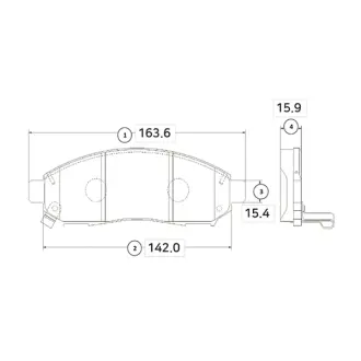 Колодки торм Nissan Pathfinder передн. OLD CKN-18 (пр-во) Старий код: CKN-18 CTR GK0733
