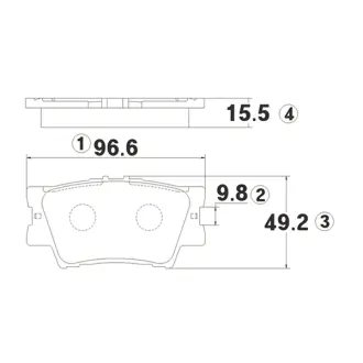 Колодки гальм Toyota Camry, RAV4 задн. OLD CKT-50 (вир-во) CTR GK1064