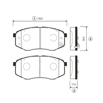 Колодка гальм. передн. Hyundai Sonata 09-20 i20/i45 KIA K5 (вир-во) CTR GK1369