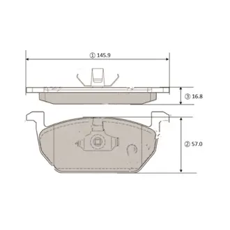 Колодки гальм Audi A3 12- Seat Leon 12- Skoda Octavia 12- VW Golf 14 перед OLD CKVW-95 (вир-во) CTR GK1462