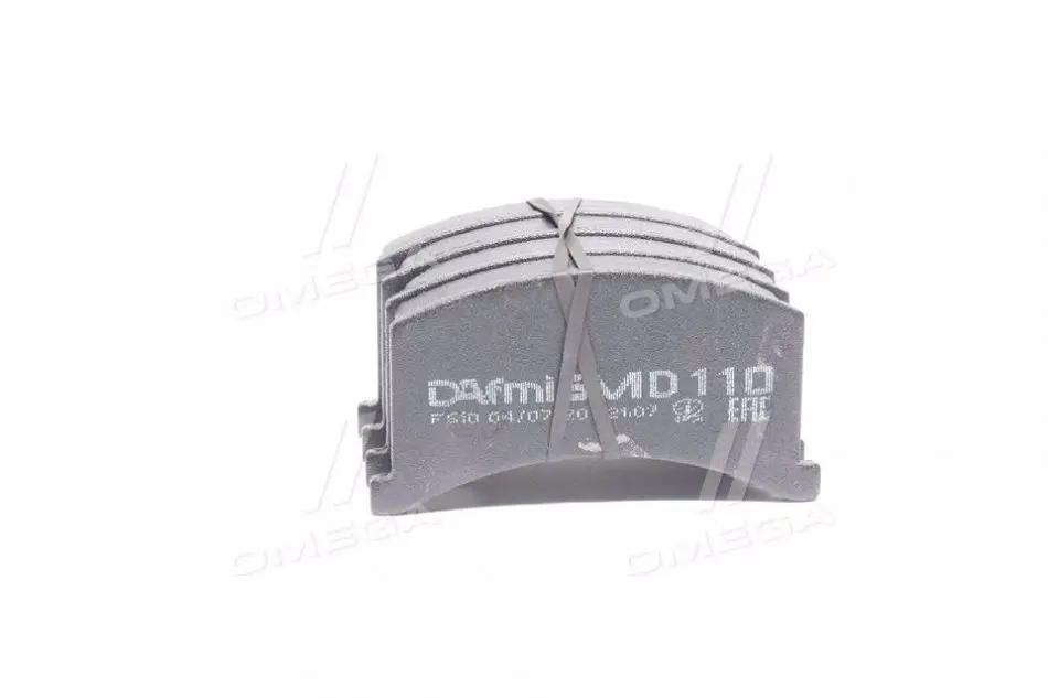 Колодка гальм. передн. Таврія ЗАЗ 1102 (вир-во Dafmi) DAFMI / INTELLI D110SM (фото 1)