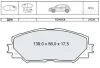 DAFMI INTELLI Тормозные колодки пер. TOYOTA Corolla DAFMI / INTELLI D240E (фото 1)