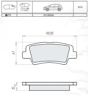 Гальмівні колодки дискові DAFMI / INTELLI D274E