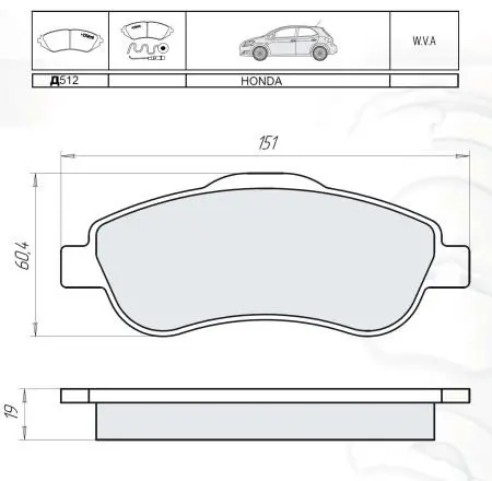 Дисковые тормозные колодки, комплект DAFMI / INTELLI D512E (фото 1)