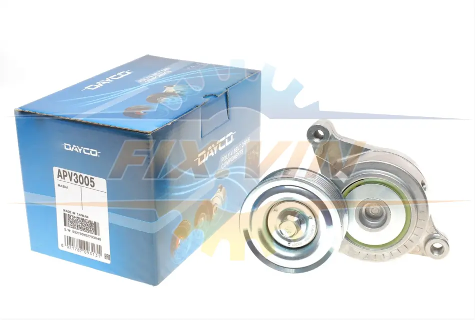 Натяжник ременя генератора Mazda 2/3 1.4/1.6 03- DAYCO APV3005 (фото 1)