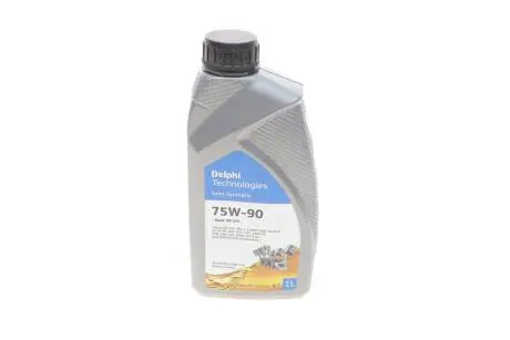 Олива трансмісійна 75W90 Gear Oil 5/4 (1L) (GL5/MAN 342 M-2/Volvo 1273.10/MIL L 2105D) Delphi 25067150