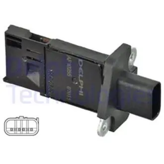 Датчик витратоміра повітря FORD/VOLVO/LANDROVER Galaxy/Mondeo/Transit/Freelander/S80/V70 "06>> Delphi AF1025512B1