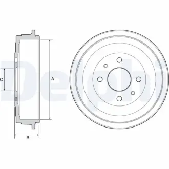 Тормозный барабан Delphi BF528