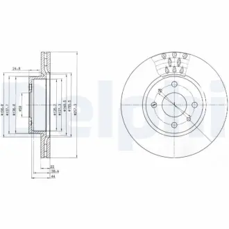 Гальмівний диск Delphi BG2413