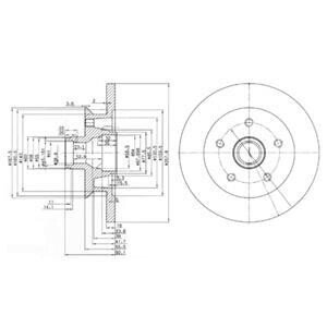 Гальмiвнi диски Delphi BG2468