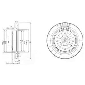 Гальмівний диск Delphi BG3750