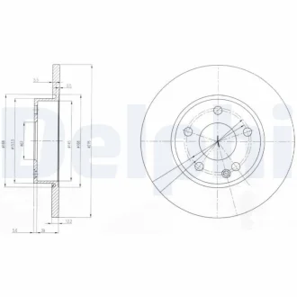 Тормозной диск Delphi BG3840