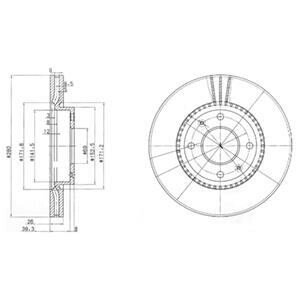 Гальмiвнi диски Delphi BG4013