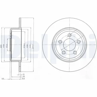 Тормозной диск Delphi BG4074