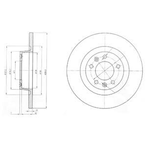 Гальмівний диск Delphi BG4085