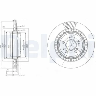 Тормозной диск Delphi BG4144