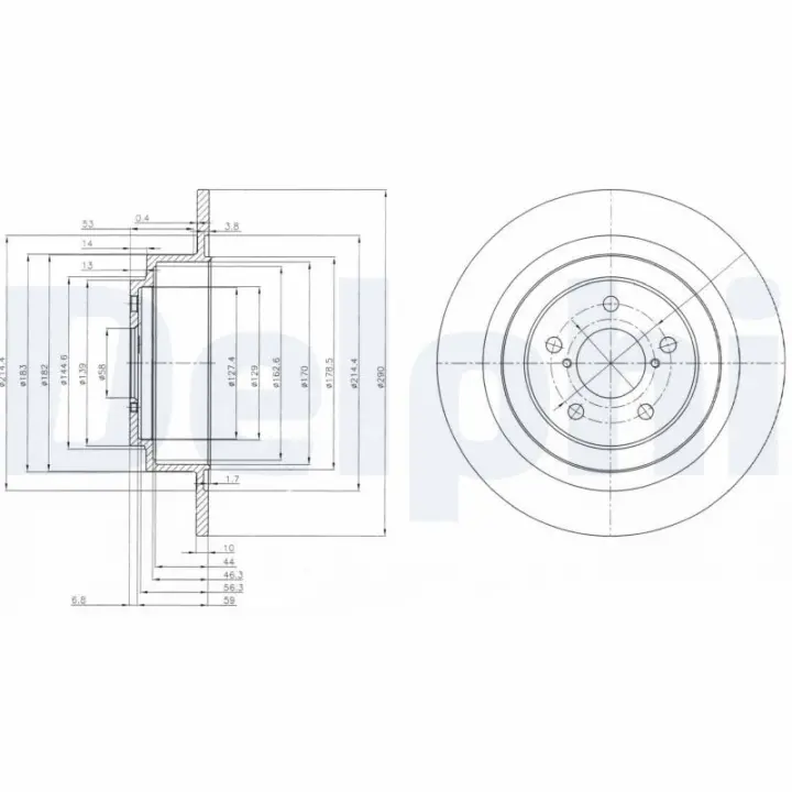 Тормозной диск Delphi BG4154 (фото 1)