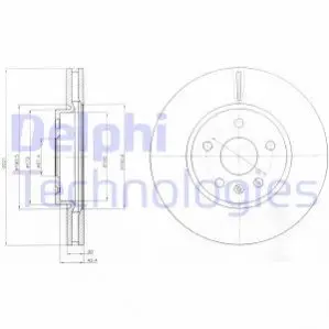 Гальмівний диск Delphi BG4189C (фото 1)