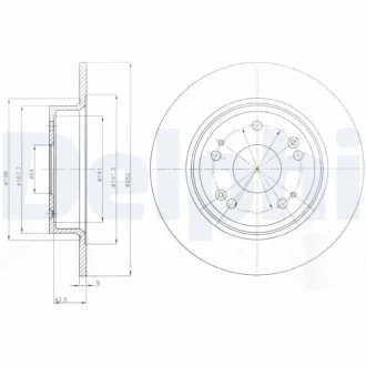 Тормозной диск Delphi BG4249