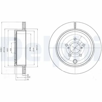 Тормозной диск Delphi BG4288