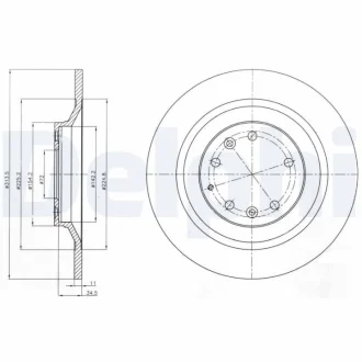 Тормозной диск Delphi BG4318