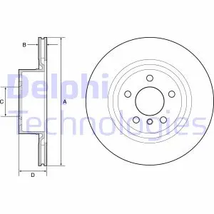 Гальмівний диск Delphi BG4644C