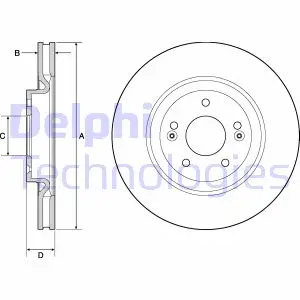 Гальмівний диск Delphi BG4683C