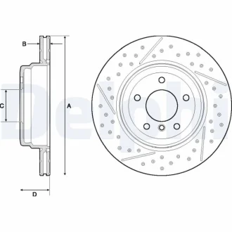 Тормозной диск Delphi BG4714C