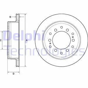 Гальмiвнi диски Delphi BG4747C