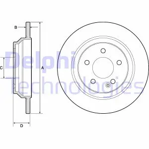 Гальмівний диск Delphi BG4811C