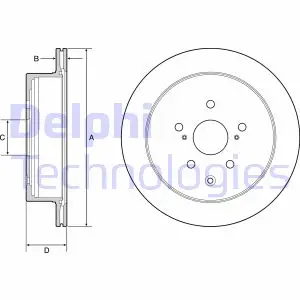 Гальмівний диск Delphi BG4929C