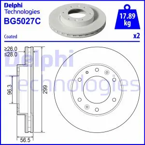 Гальмівний диск Delphi BG5027C