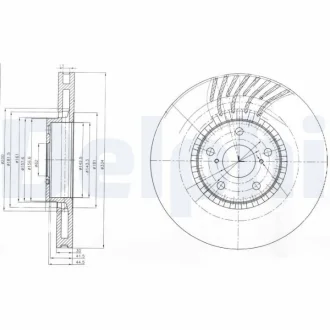 Тормозной диск Delphi BG9012