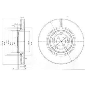 Гальмiвнi диски Delphi BG9016