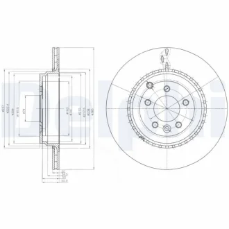 Тормозной диск Delphi BG9082C